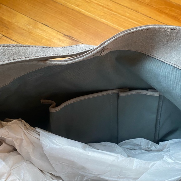 Beautiful NWT suede tote. About 15” x 18” wide. - Picture 4 of 8